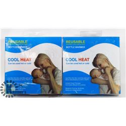 NEW PAIR OF COOLHEAT REUSABLE BOTTLE WARMERS