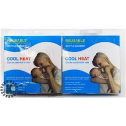 NEW PAIR OF COOLHEAT REUSABLE BOTTLE WARMERS