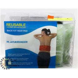 IQ MASSAGER REUSABLE BACK KIT HEATING PAD