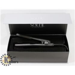 SOLEIL MINI BLACK FLAT IRON WITH CERAMIC PLATES