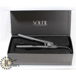 SOLEIL MINI BLACK FLAT IRON WITH CERAMIC PLATES
