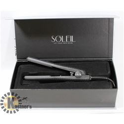SOLEIL MINI BLACK FLAT IRON WITH CERAMIC PLATES