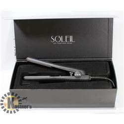 SOLEIL MINI BLACK FLAT IRON WITH CERAMIC PLATES