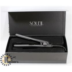 SOLEIL MINI BLACK FLAT IRON WITH CERAMIC PLATES