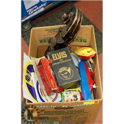 ESTATE BOX OF COLLECTIBLES.