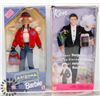 Image 1 : LOT OF TWO BARBIES:  "FLOWER SURPRISE KEN"?..