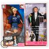 Image 1 : LOT OF TWO BARBIES:  "NBA TIMBERWOLVES BARBIE"