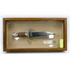 Image 1 : JIM BOWIE KNIFE FRAMED BY FRANKLIN MINT.