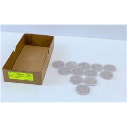 SET OF 12 RCMP CONNOTATIVE COINS IN CASES.