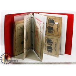 BINDER FULL OF VINTAGE ENGINE AND STATIONARY