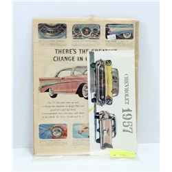 ORIGINAL 1957 CHEVY DEALER BROCHURE &