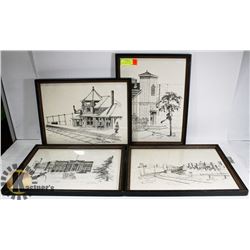 LOT OF 4 HISTORIC EDMONTON SIGNED STEPHEN PISAKI