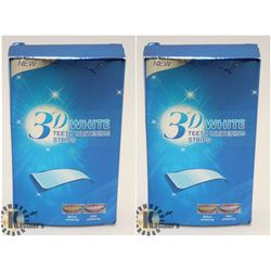 TWO PACKS OF 3D WHITENING STRIPS