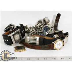 BAG LOT OF ASSORTED MENS WATCHES