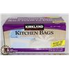Image 1 : BOX OF 320 KIRKLAND KITCHEN BAGS, 20" X 19.5"
