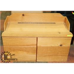 WOODEN TOY CHEST FOR KIDS OR STORAGE