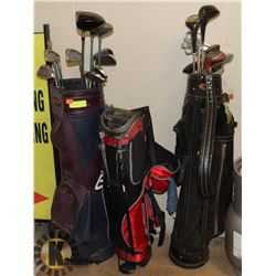 1 SET EAGLE STAINLESS SPALDING GOLF CLUBS WITH