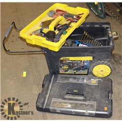 ROLLING STANLEY TOOL BOX W/CONTENTS