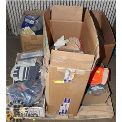 PALLET OF NEW AND USED WORK GLOVES