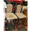 Image 1 : PAIR OF BAR STOOLS BEING SOLD FOR CHARITY