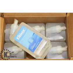 CASE WITH 6 ONE LITRE BOTTLES OF KLEENEX FOAM HAND