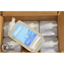 CASE WITH 6 ONE LITRE BOTTLES OF KLEENEX FOAM HAND