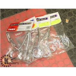 LOT WITH 4 PAIRS OF OLYMPIC SPRING COLLARS