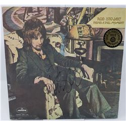 Signed Rod Stewart Never A Dull Moment Album Cover