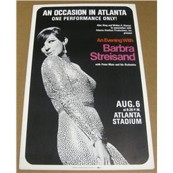 An Evening with BARBRA STREISAND : (A True Original First Printing) 1966 Concert Poster