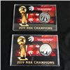 Image 1 : LIMITED EDITION 2019 NBA CHAMPIONS TORONTO RAPTORS SILVER PLATED COINS