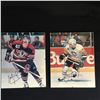 Image 1 : MICHEL GOULET & RICK TOCCHET SIGNED 8X10 HOCKEY PHOTO LOT