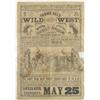Image 1 : RARE 1893 PAWNEE BILL SHOW BROADSIDE