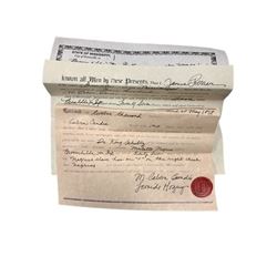 Django Broomhilda (Kerri Washington) Freedom Papers Movie Props