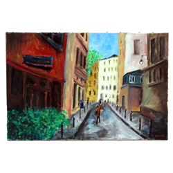 Big Eyes Walter (Christophe Waltz) Screen Used Cenic Painting Movie Props