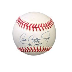 Official League Cal Ripken Jr.  "AL MVP 1991" signed baseball