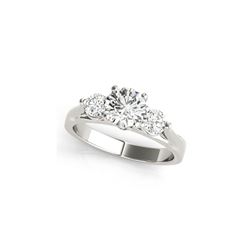 1.25 ctw VS/SI Diamond 3 Stone Ring 18K White Gold