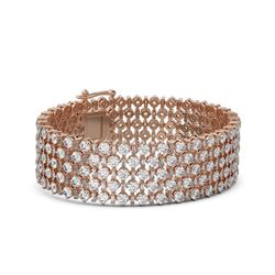 27 ctw Diamond Designer Bracelet 18K Rose Gold
