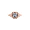 Image 1 : 1 ctw Solitaire Certified VS/SI Diamond Ring 18K Rose Gold