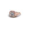 Image 2 : 1 ctw Solitaire Certified VS/SI Diamond Ring 18K Rose Gold