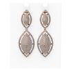 Image 1 : 6 ctw Diamond Earrings 18K Rose Gold