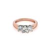 Image 1 : 0.75 ctw VS/SI Diamond 3 Stone Ring 18K Rose Gold