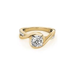 1.15 ctw Certified VS/SI Diamond Ring 18K Yellow Gold