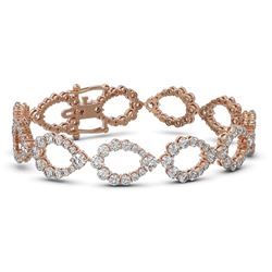 13 ctw Diamond Designer Bracelet 18K Rose Gold