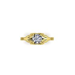 1 ctw Solitaire Certified VS/SI Diamond Ring 18K Yellow Gold