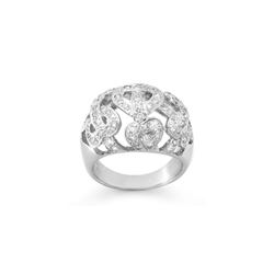 0.85 ctw Certified VS/SI Diamond Ring 18K White Gold