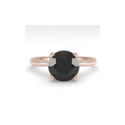 2.0 ctw Black Diamond Engagement Designer Ring 14K Rose Gold