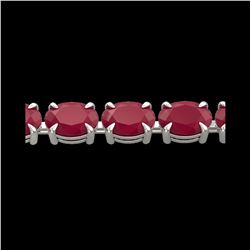 29 ctw Ruby Eternity Designer Bracelet 14K White Gold