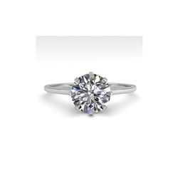 1.50 ctw Certified VS/SI Diamond Engagement Ring 18K White Gold