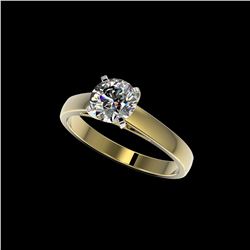 1.29 ctw Certified Quality Diamond Engagement Ring 10K Yellow Gold