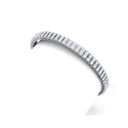 8 ctw Certified Diamond Bracelet 18K White Gold